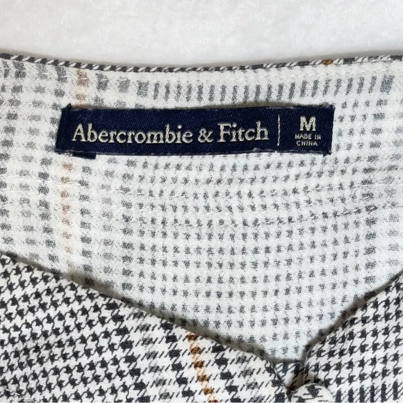 Abercrombie & Fitch Plaid Button Front Cami Tank Top Women’s M - Picture 6 of 8